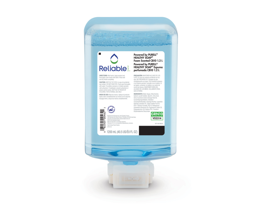Reliable Brand® Grapefruit-Scented HEALTHY SOAP® with CLEAN RELEASE®, powered by PURELL® (1200ml, 2/CS)